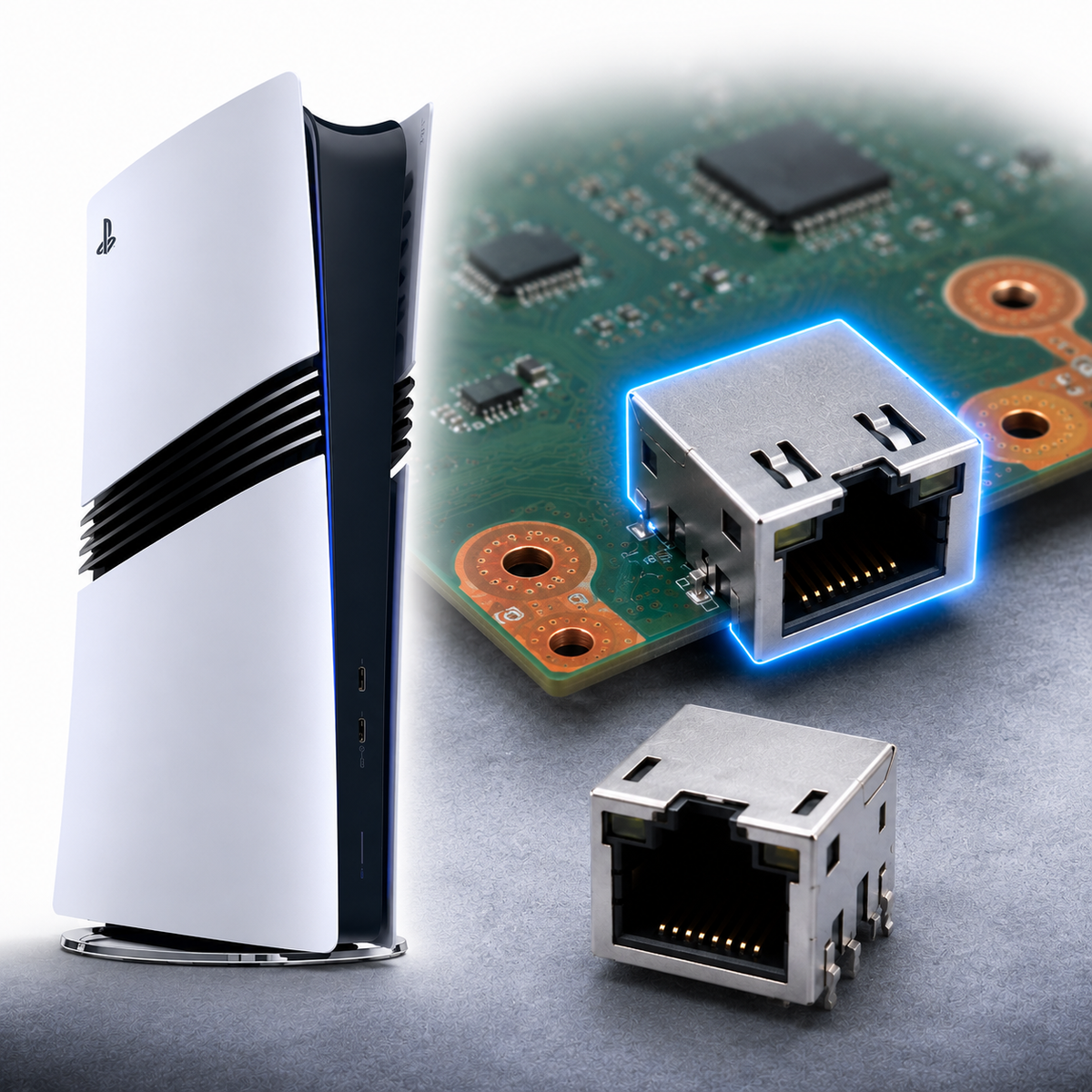 PlayStation 5 Pro LAN-Port Reparatur