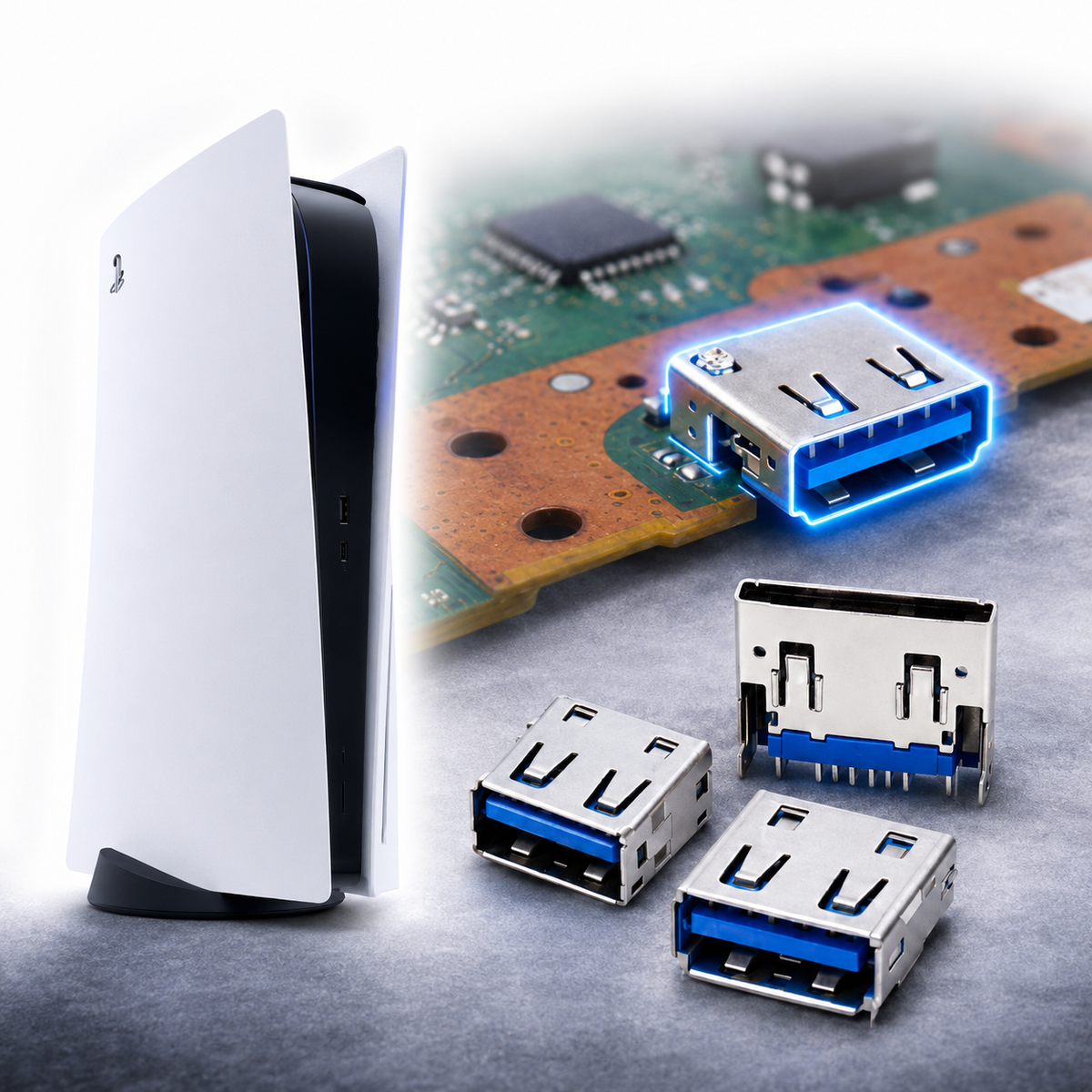PlayStation 5 USB-Port Reparatur